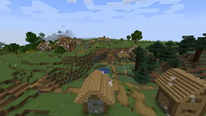 Заброшенная деревня рядом с тайгой для Майнкрафт