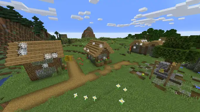 Брошенная деревня с зомби для Майнкрафт