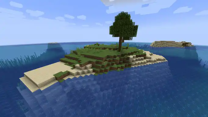 Остров с деревом для Майнкрафт