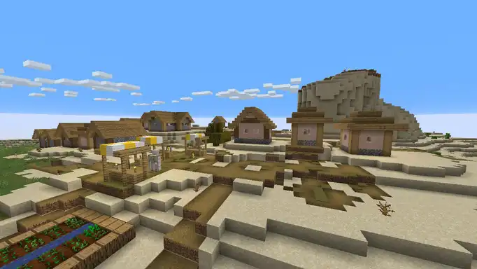 Деревня с кузницей, храм и башня для Майнкрафт