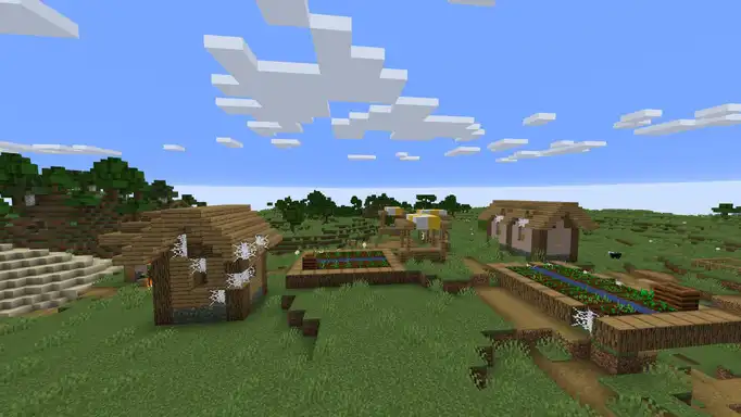 Заброшенная деревня на большой равнине для Майнкрафт