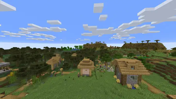 Четыре деревни вокруг для Майнкрафт