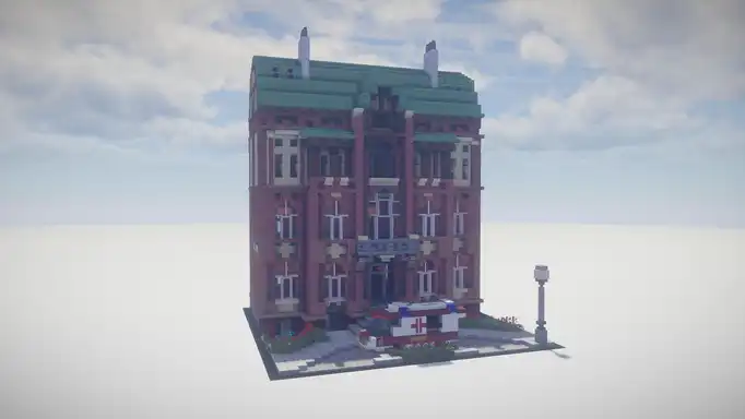 Городская больница Minecraft Townhouse для Майнкрафт